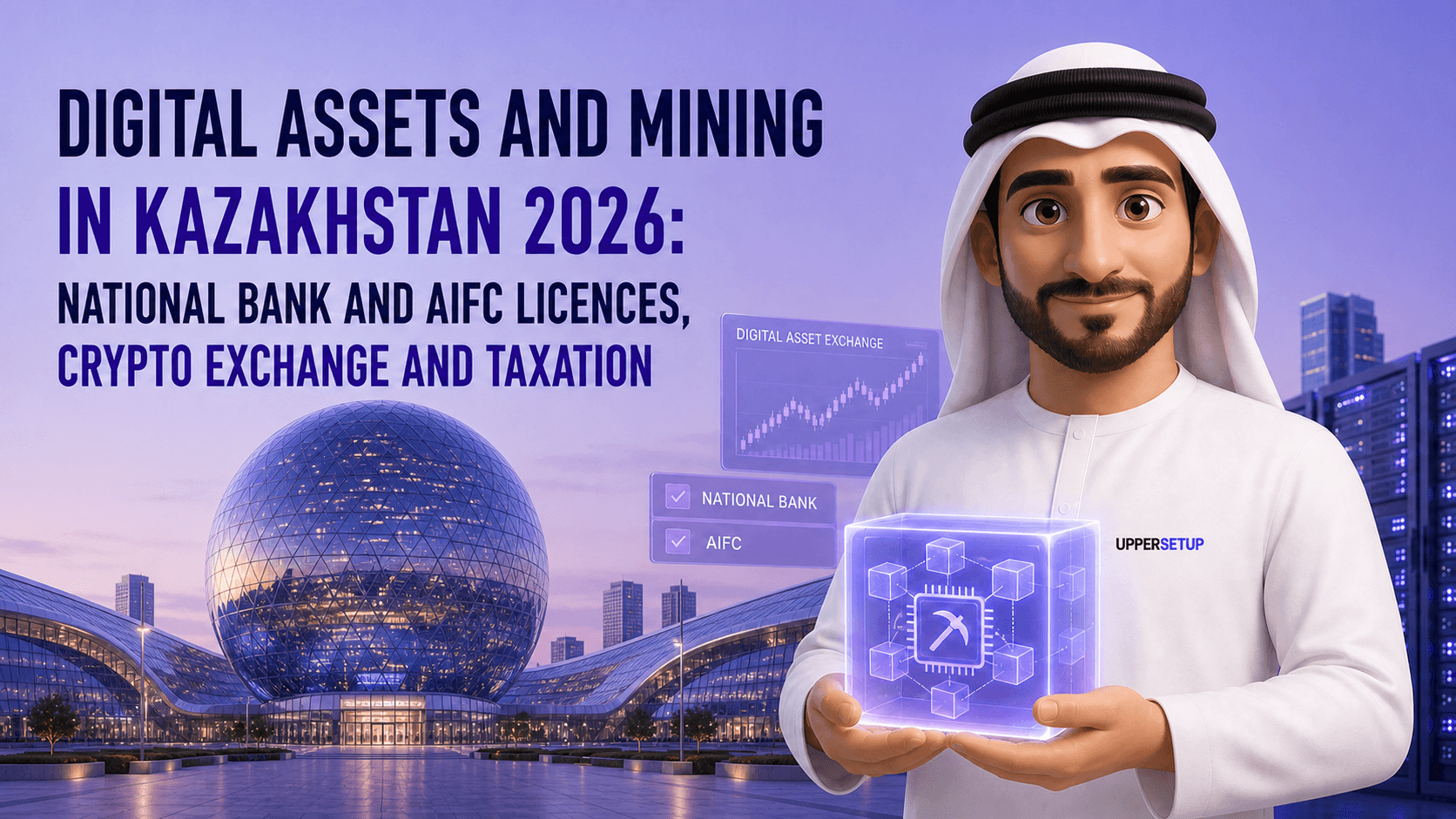 Digital Assets and Mining in Kazakhstan 2026: National Bank and AIFC Licences, Crypto Exchange and Taxation