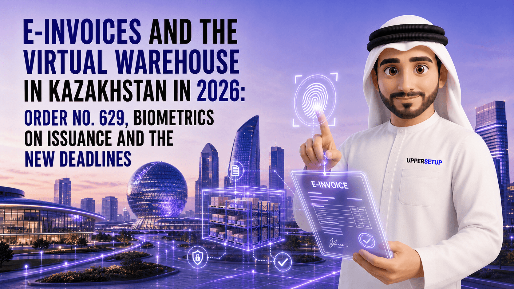 E-Invoices and the Virtual Warehouse in Kazakhstan in 2026: Order No. 629, Biometrics on Issuance and the New Deadlines