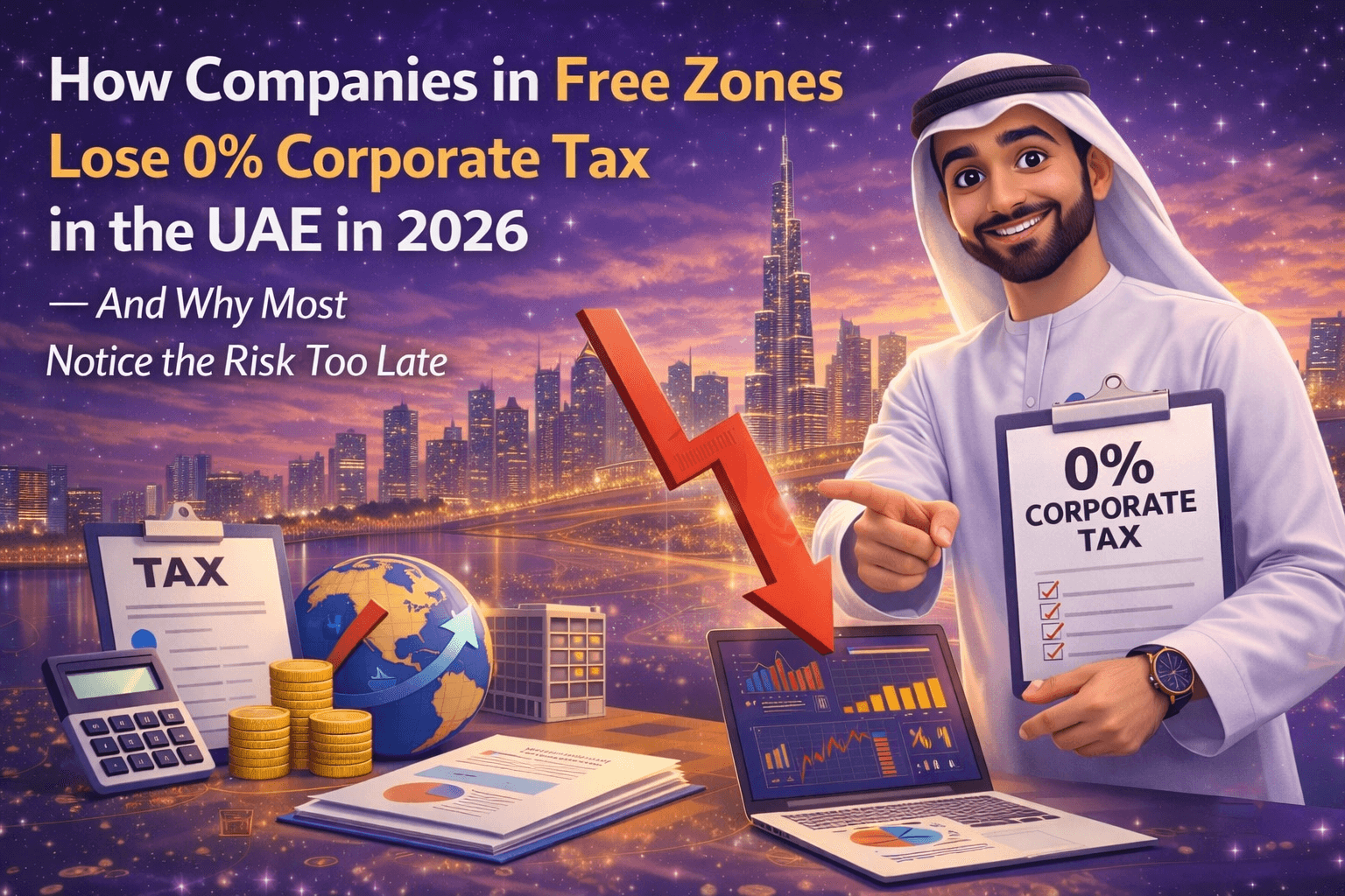 How companies in Free Zones lose 0% corporate tax in the UAE in 2026 — and why most notice the risk too late