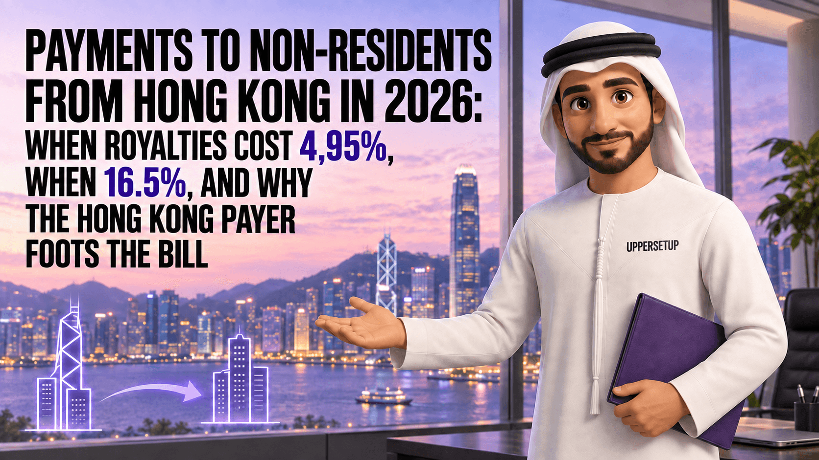 Payments to Non-Residents from Hong Kong in 2026: When Royalties Cost 4.95%, When 16.5%, and Why the Hong Kong Payer Foots the Bill