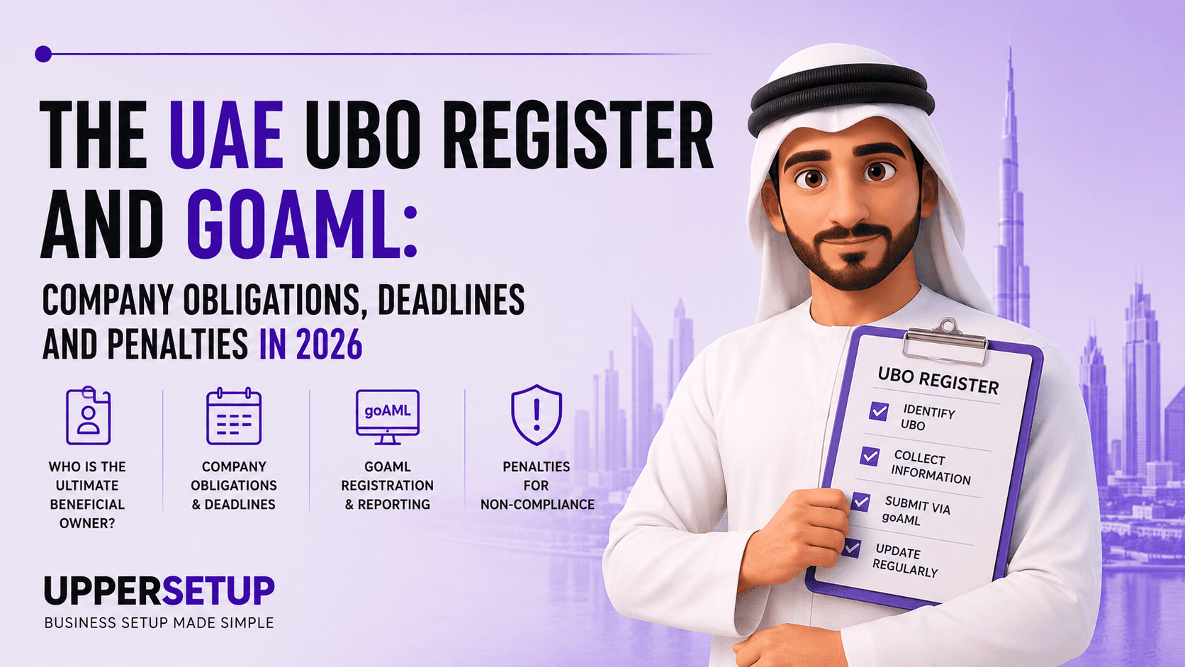 The UAE UBO Register and goAML: Company Obligations, Deadlines and Penalties in 2026