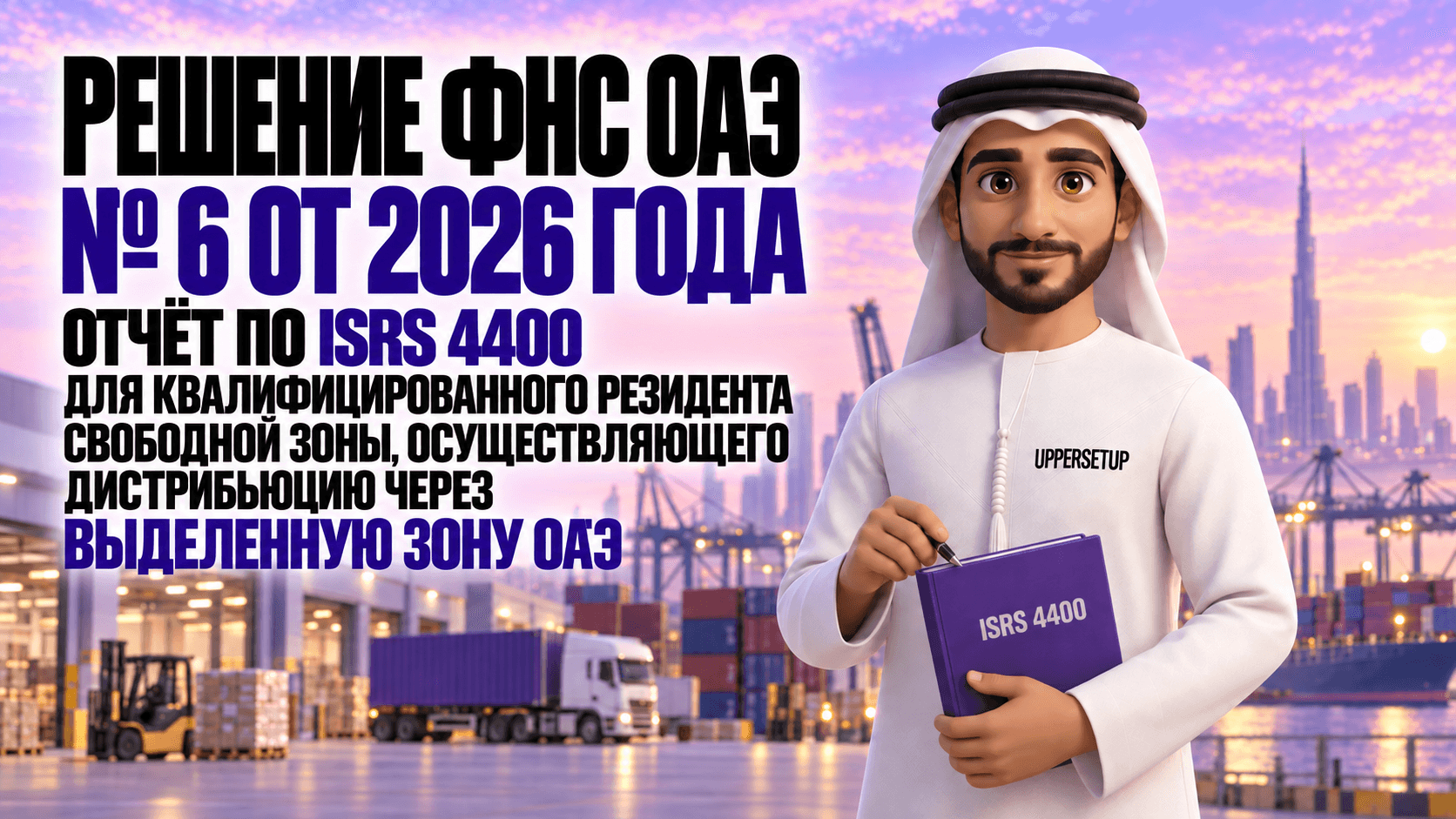 Решение FTA № 6 от 2026 года: отчёт ISRS 4400 для Qualifying Free Zone Person с дистрибуцией через Designated Zone ОАЭ — кто обязан, что проверяет аудитор, выборка, сроки и последствия
