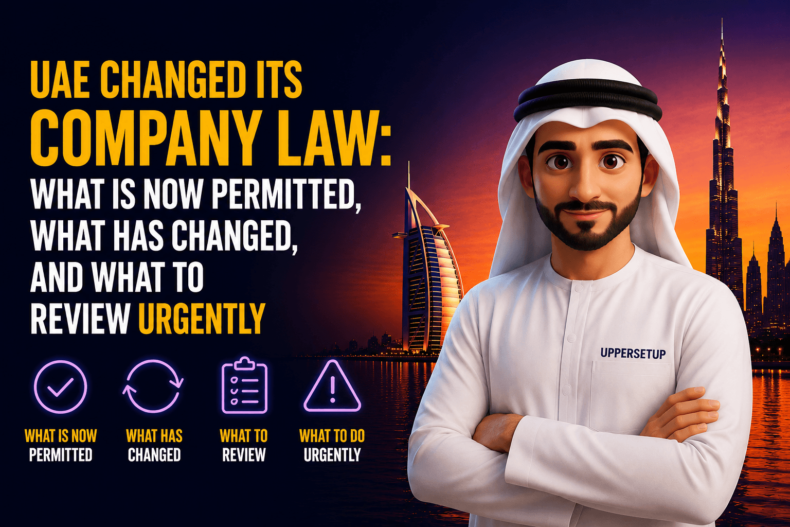 UAE Changed Its Company Law: What Is Now Permitted, What Has Changed, and What to Review Urgently