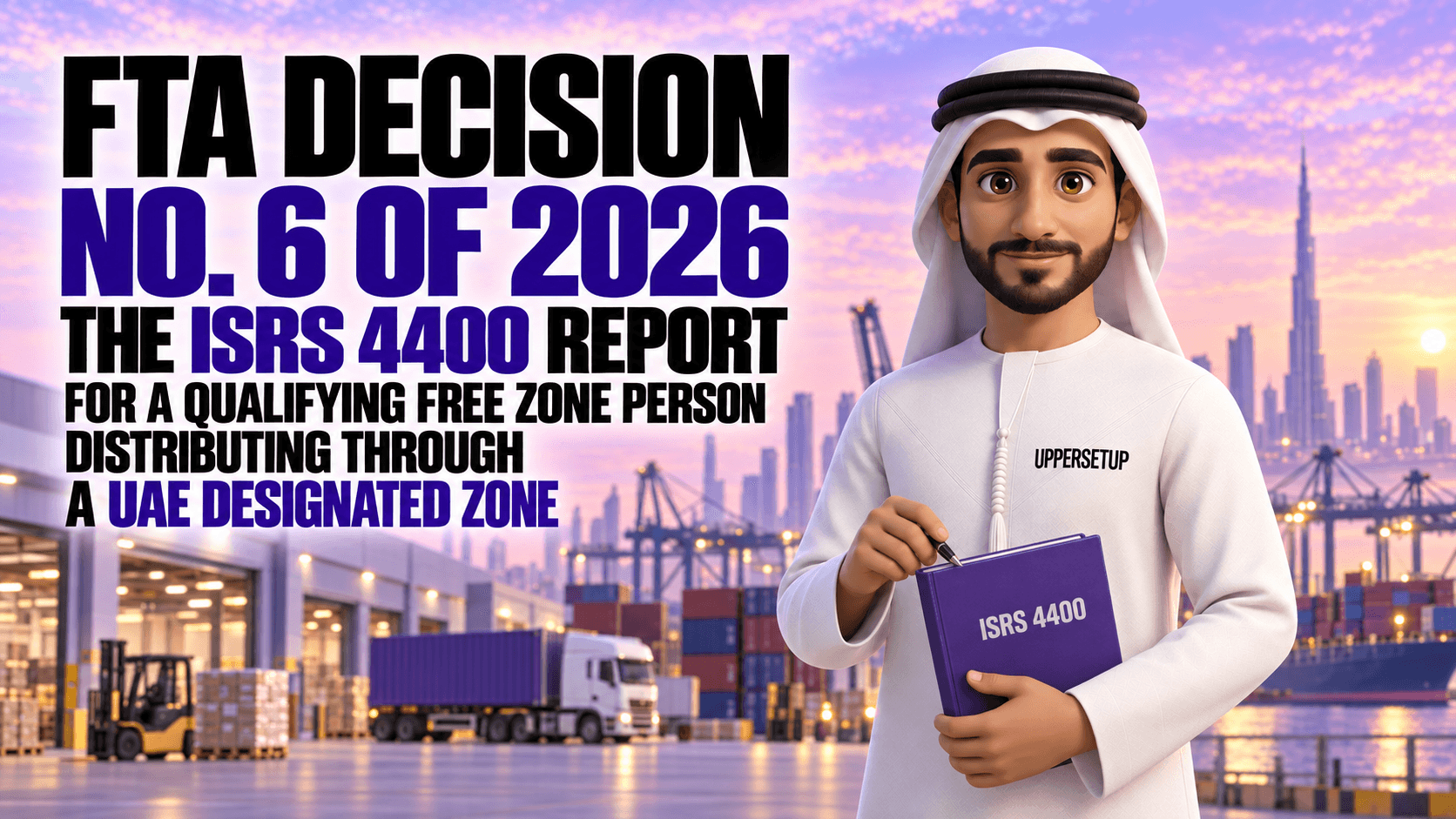FTA Decision No. 6 of 2026: The ISRS 4400 Report for a Qualifying Free Zone Person Distributing through a UAE Designated Zone — Who Is Obliged, What the Auditor Checks, Sampling, Deadlines and Consequences