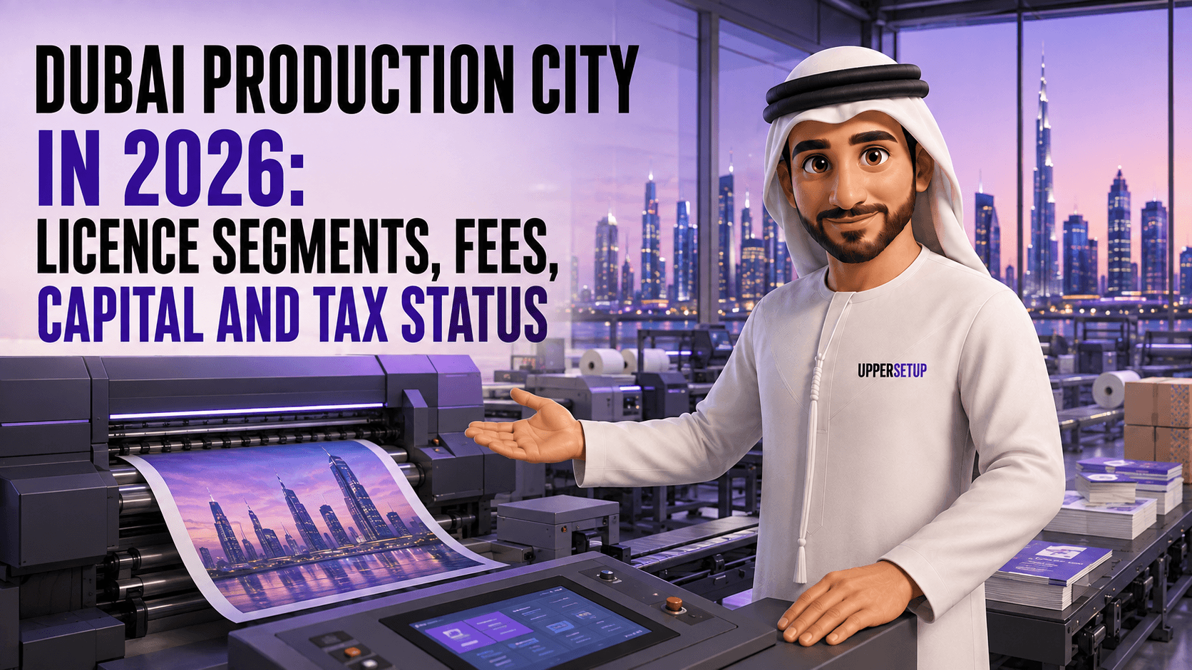Dubai Production City in 2026: licence segments, fees, capital and tax status