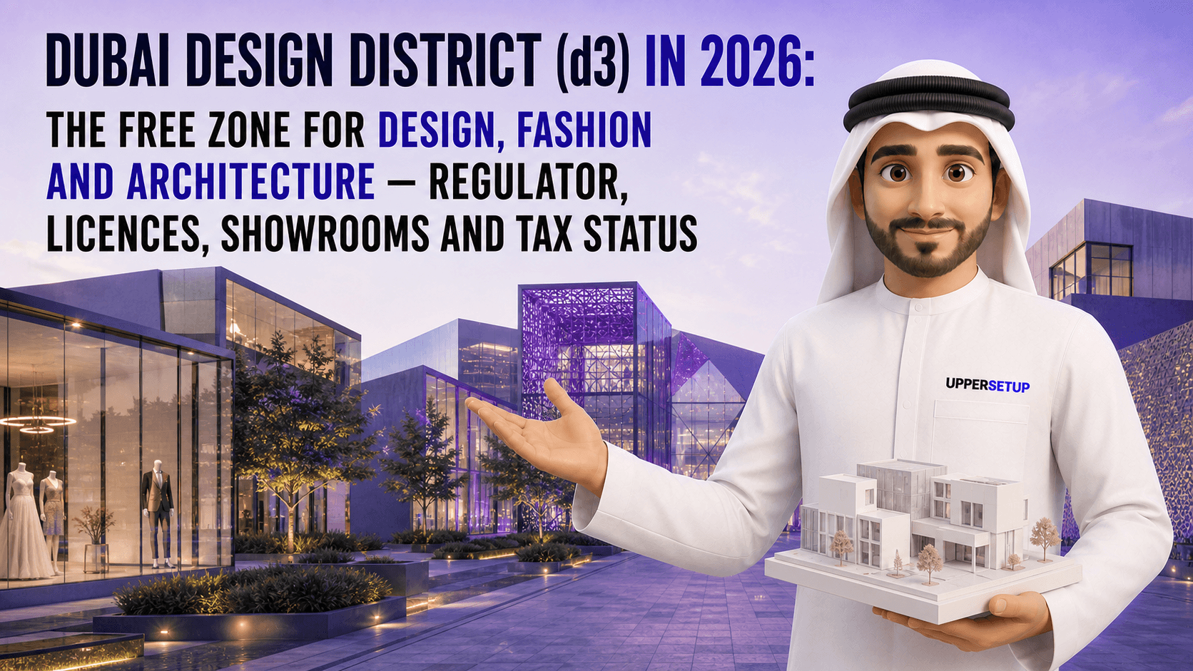 Dubai Design District (d3) in 2026: the Free Zone for Design, Fashion and Architecture — Regulator, Licences, Showrooms and Tax Status