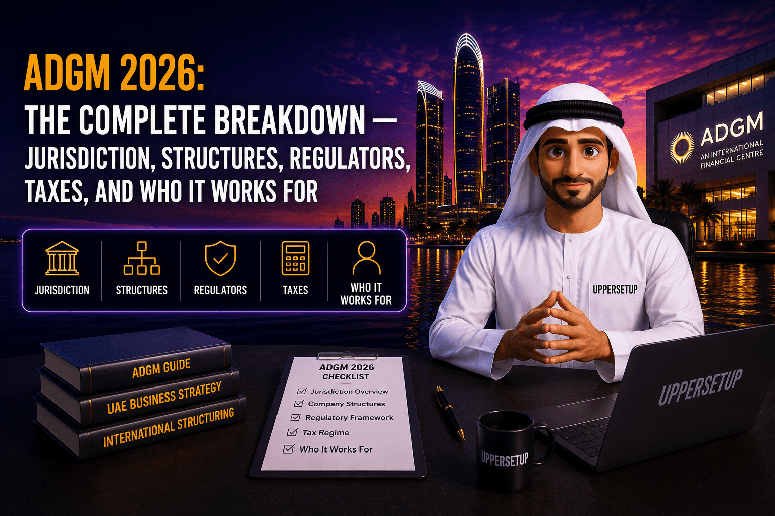 ADGM 2026: The Complete Breakdown — Jurisdiction, Structures, Regulators, Taxes, and Who It Works For