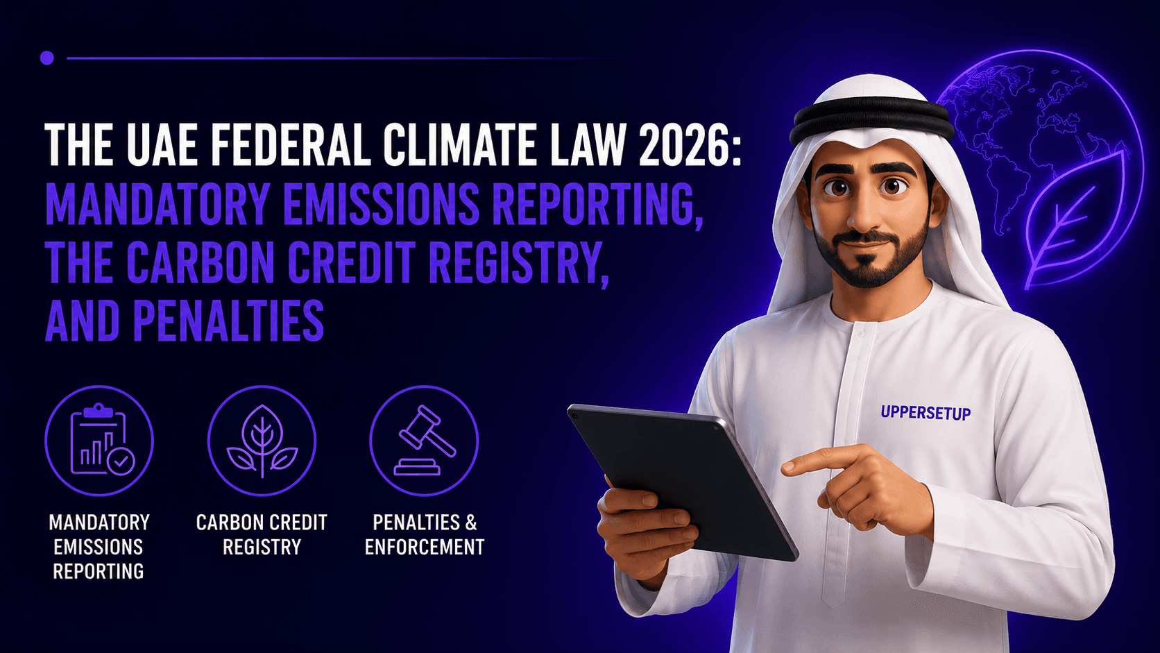 The UAE Federal Climate Law 2026: Mandatory Emissions Reporting, the Carbon Credit Registry, and Penalties