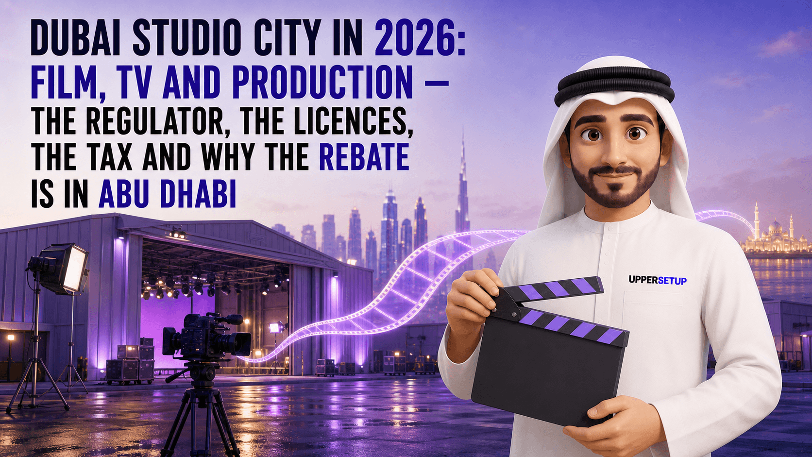 Dubai Studio City in 2026: Film, TV and Production — the Regulator, the Licences, the Tax and Why the Rebate Is in Abu Dhabi